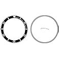 Ewatchparts BEZEL & INSERT COMPLETE COMPATIBLE 